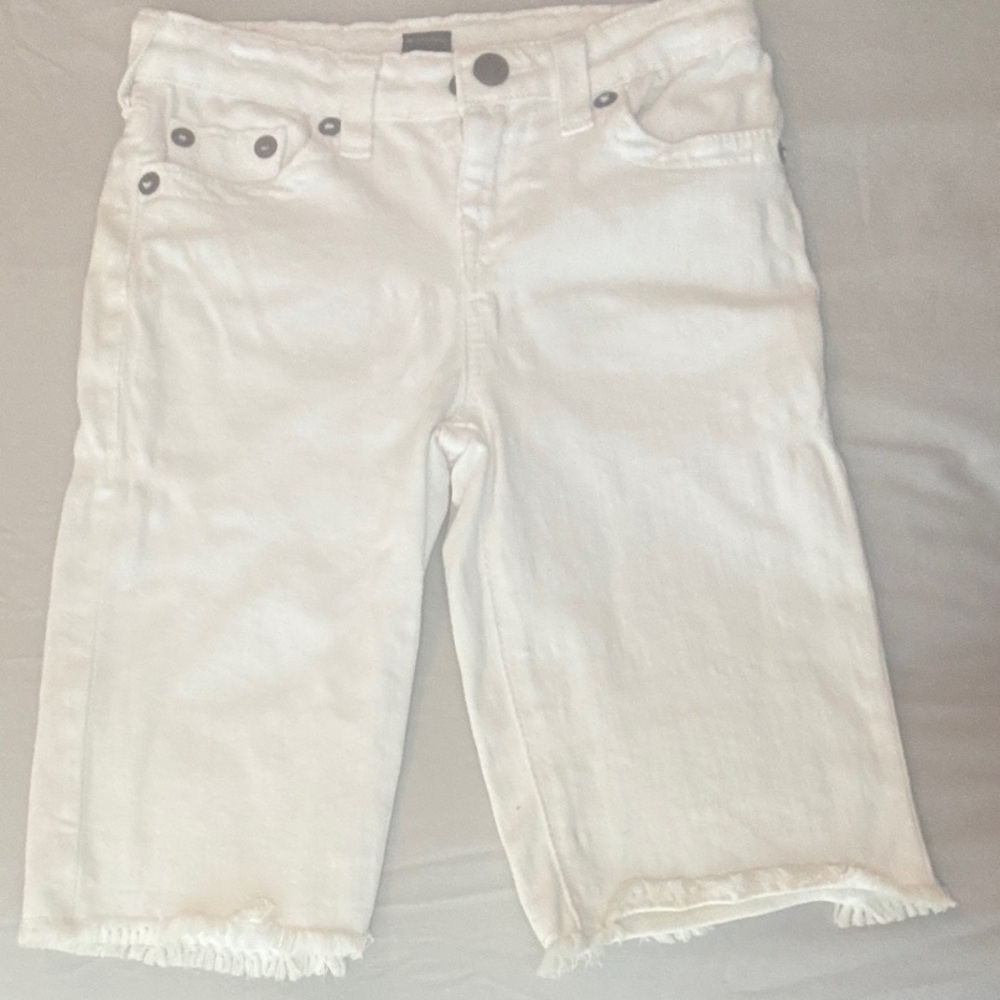 True Religion Kids White Denim Shorts